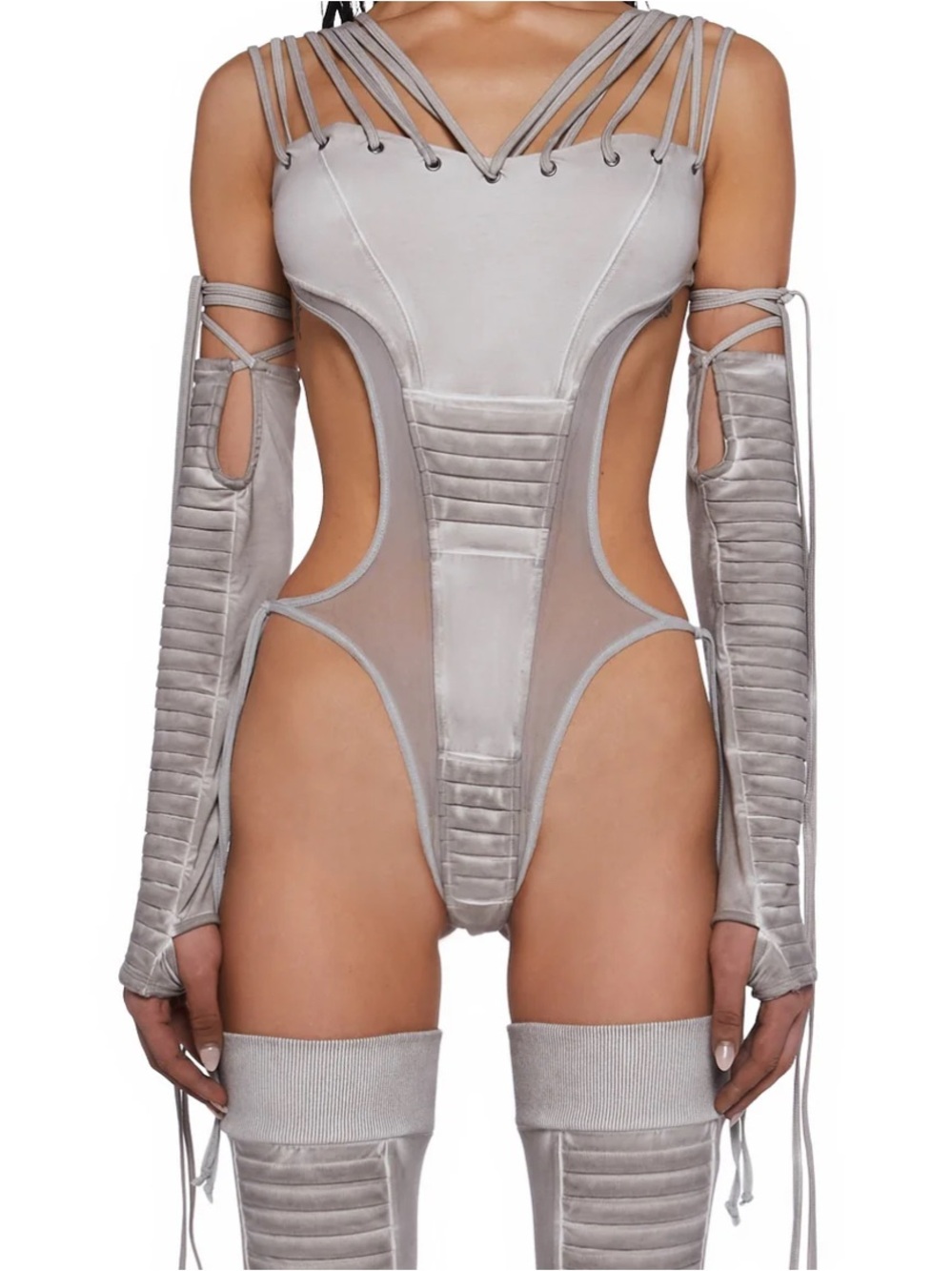 ISO Dolls Kill Silver Arm Warmers